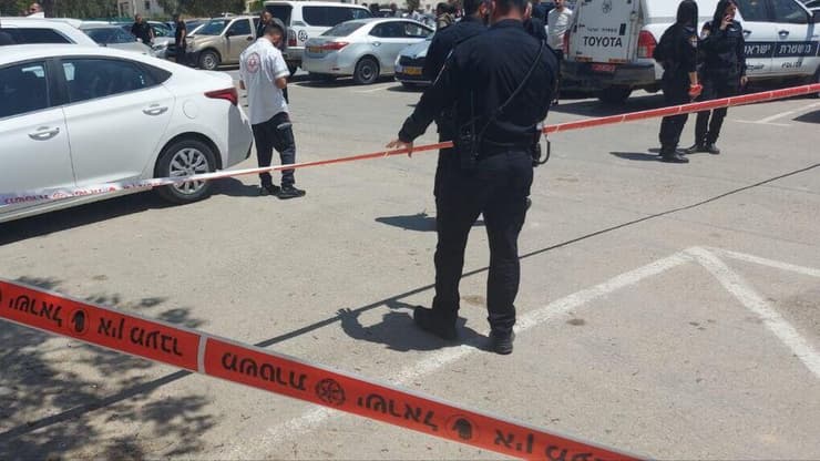 זירת הרצח בתל שבע