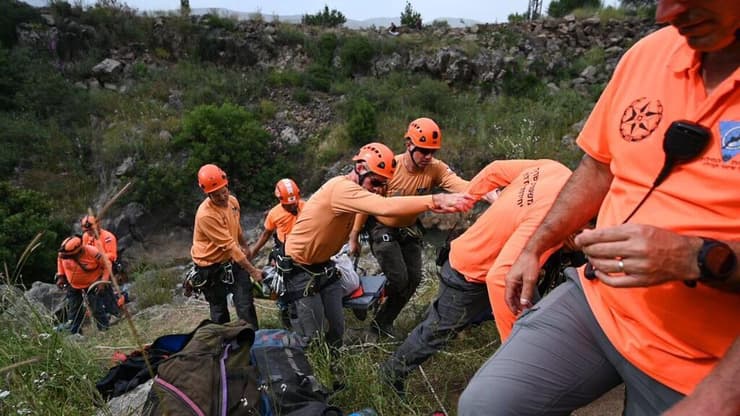 תיעוד מהחילוץ בנחל סער