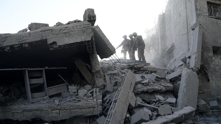  בית המחבל בכפר חארס אחרי הפיצוץ