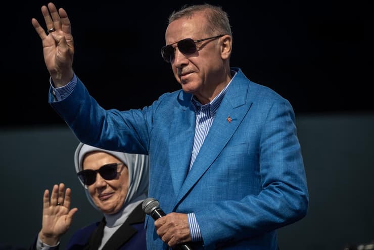 עצרת ענק של נשיא טורקיה רג'פ טאיפ ארדואן לקראת ה בחירות איסטנבול עצרת המאה לכאורה יותר מ מיליון איש
