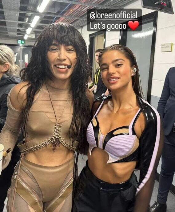 לורין ונועה קירל מאחורי הקלעים