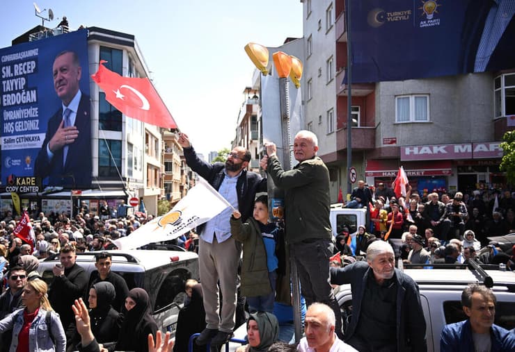 רג'פ טאיפ ארדואן עצרת בחירות ב איסטנבול בחירות ב טורקיה
