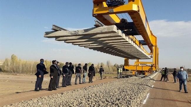 עבודות לבניית קו רכבת ראשת-אסטרה ב איראן 