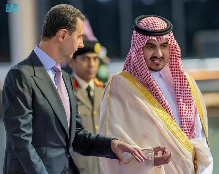 נשיא סוריה בשאר אסד ביקור ב סעודיה פסגת הליגה הערבית