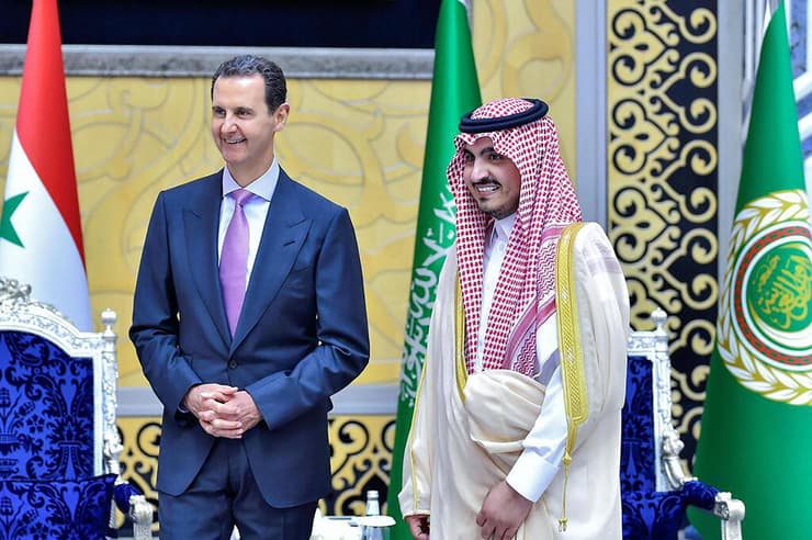 נשיא סוריה בשאר אסד ביקור ב סעודיה פסגת הליגה הערבית