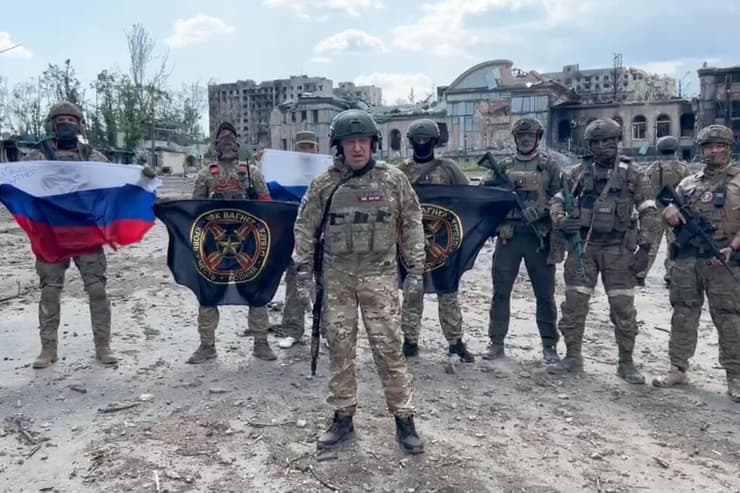 רוסיה יבגני פריגוז'ין ראש קבוצת וגנר ב בחמוט אוקראינה