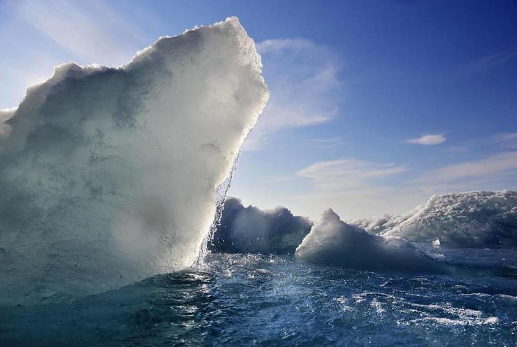 המסת קרחונים בגלל שינויי האקלים