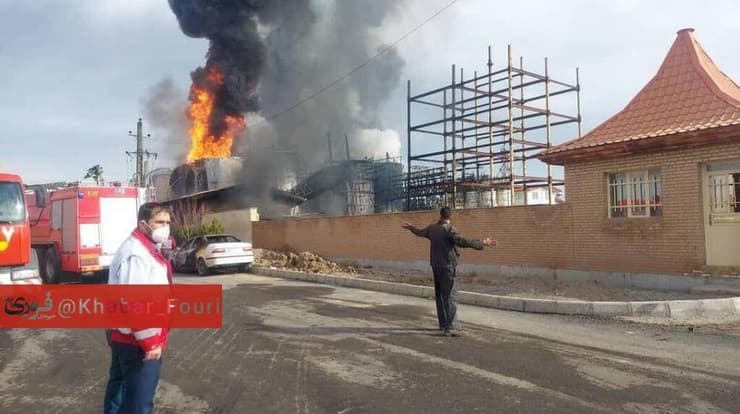 מקום הפיצוץ באישתהארד, איראן