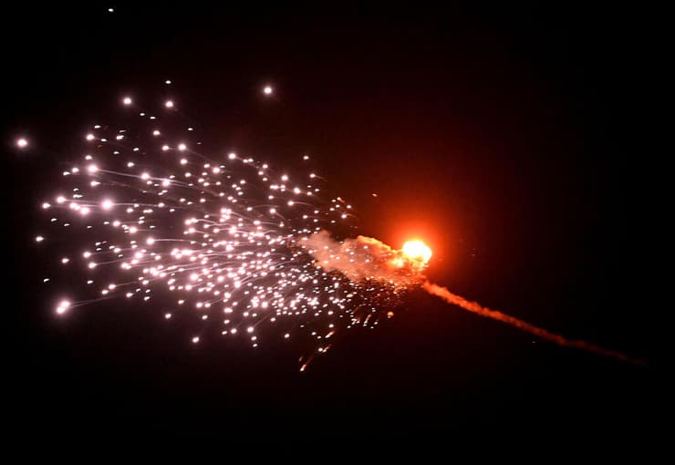 אוקראינה קייב פיצוץ ב שמיים יירוט מל"ט כטב"ם רוסי 28 מאי