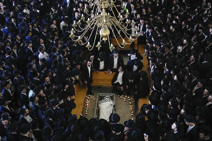 הלוויה הרב גרשון אדלשטיין בבני ברק