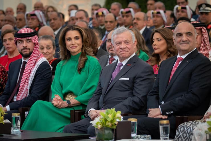 ירדן המלך עבדאללה המלכה ראניה רניה ה נסיך חוסיין אירוע לציון 77 שנים להקמת הממלכה