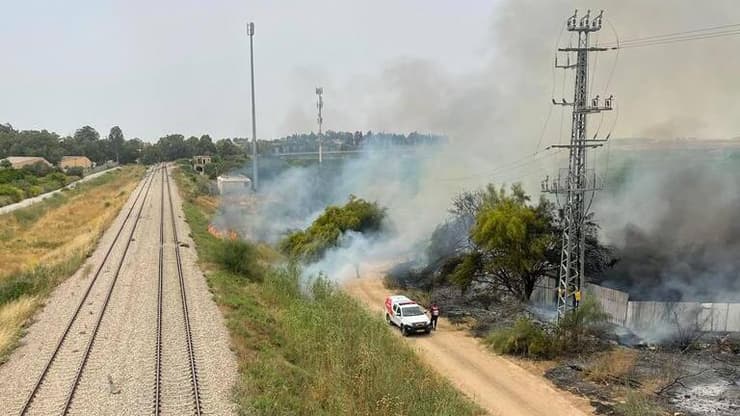 שריפת חורש בסמוך ליישוב טל שחר