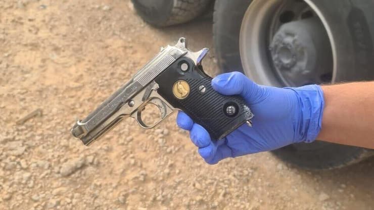 הנשק שנמצא על החשוד בירי בטורעאן