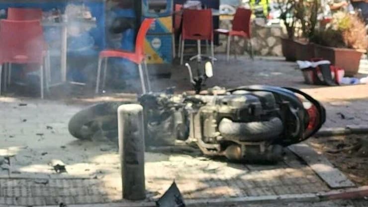 פיצוץ אופנוע ברחוב רש"י ברמת גן