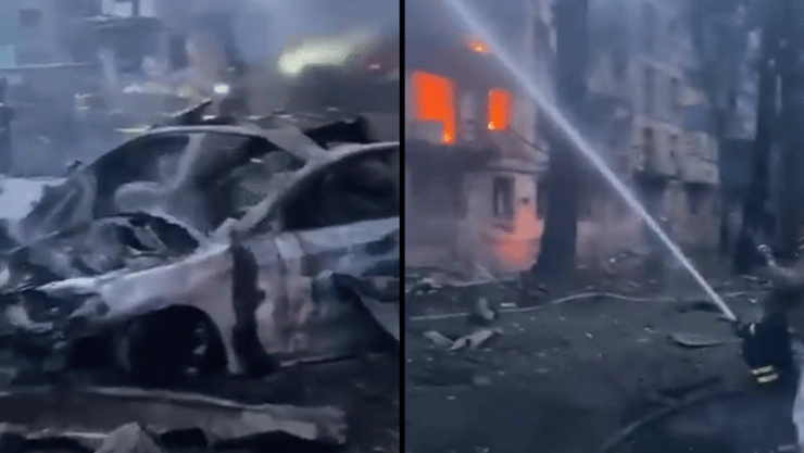 אוקראינה קריבי ריה בניין ש נפגע ב הפצצה של רוסיה לפחות 6 הרוגים ו 25 פצועים