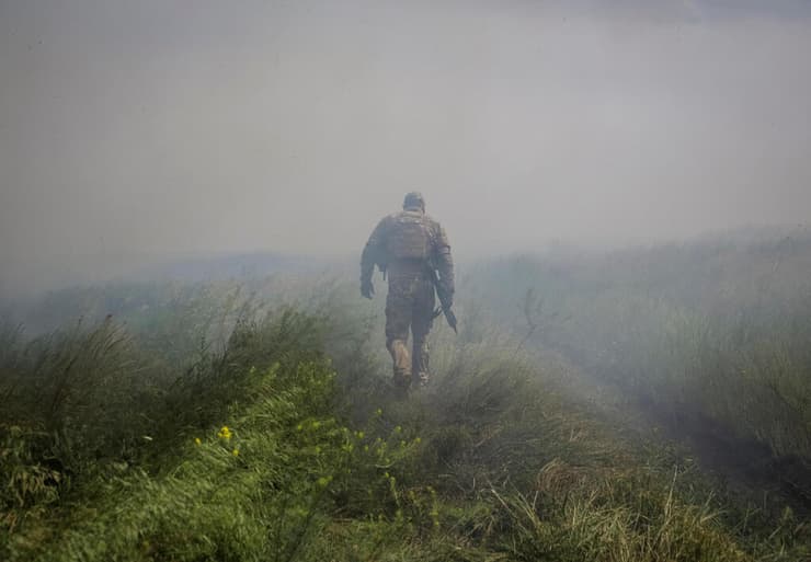 הכפר נסקוצ'נה במחוז דונייצק אוקראינה ששוחרר מכיבוש רוסיה ב מתקפת-נגד מתקפת נגד של אוקראינה מלחמה רוסיה