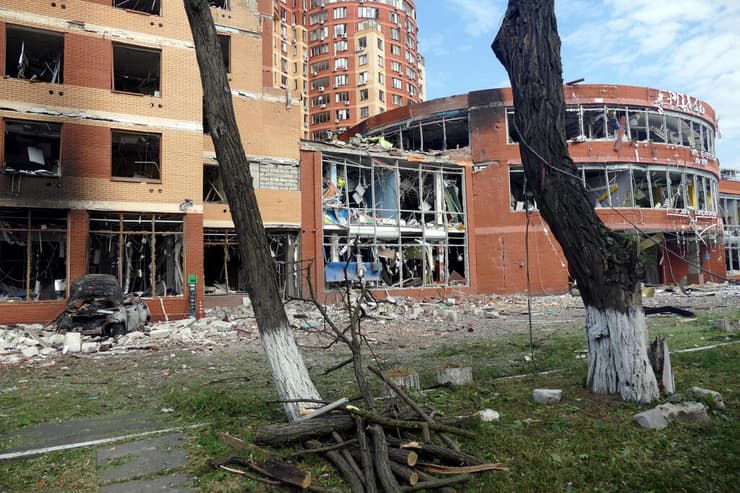נזקי הפצצות ב אודסה אוקראינה