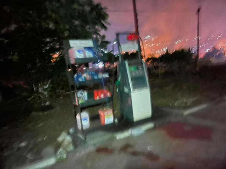 הצתת תחנת דלק בכפר אלובן