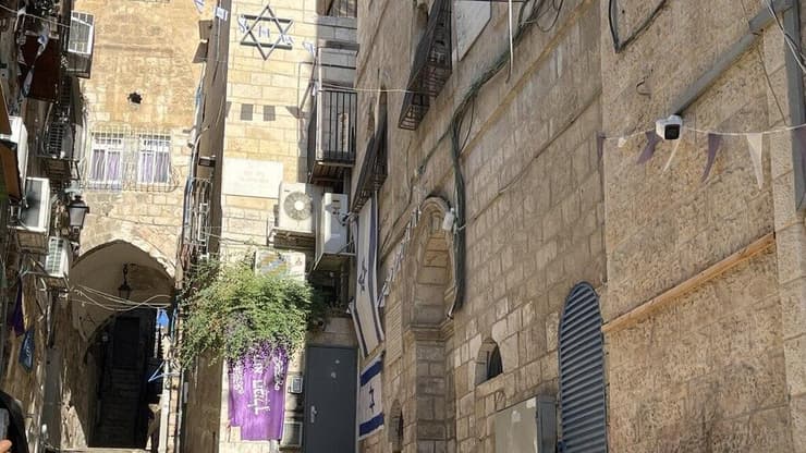    בית משפחת סוב לבן שפונה מהרובע המוסלמי בעיר העתיקה בירושלים