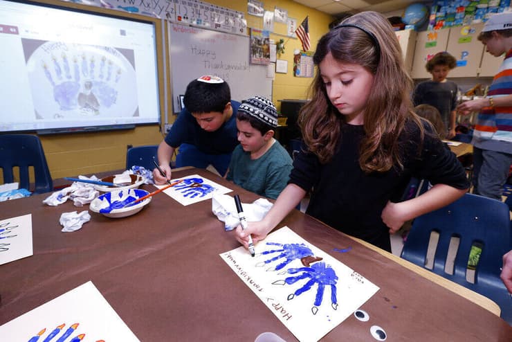 בית ספר יהודי בארה"ב. רוב התלמידים אורתודוכסים