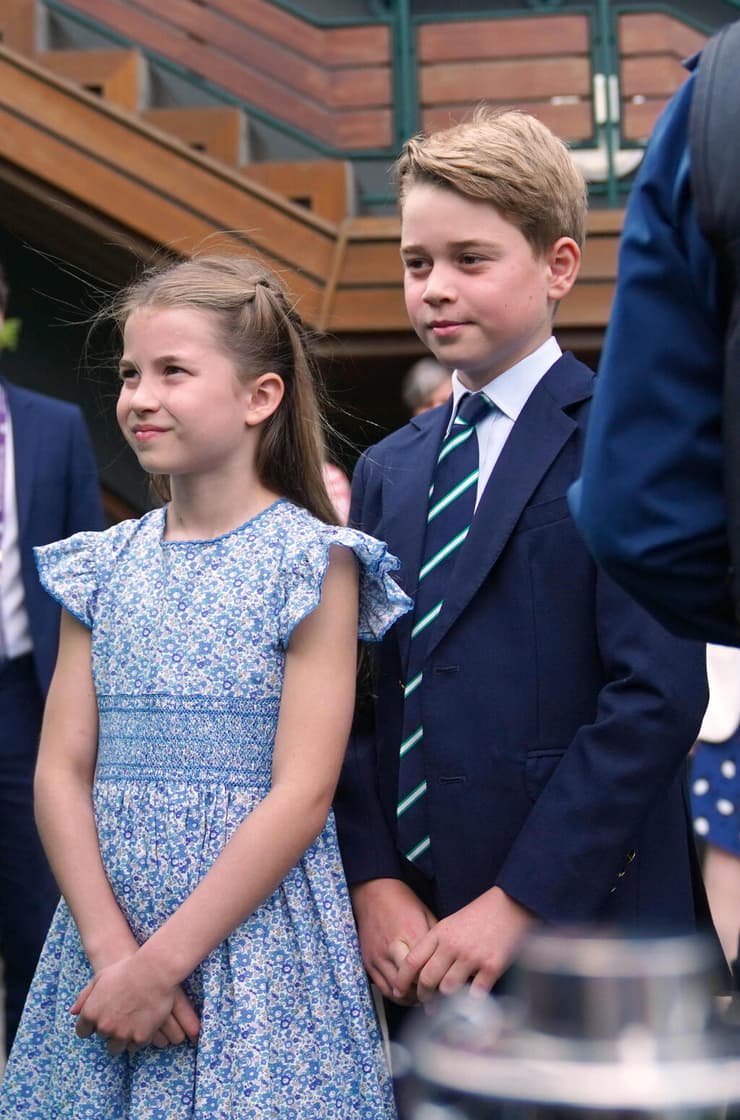 הנסיך ג'ורג' והנסיכה שרלוט בטורניר ווימבלדון, 2023
