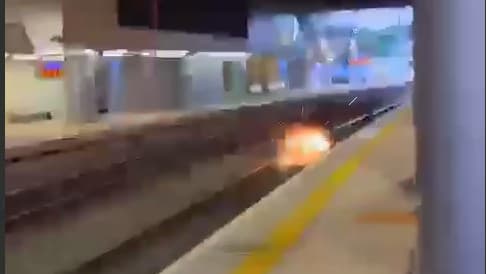 תקלת חשמל הובילה לפיצוץ בתחנת הרכבת בחולון