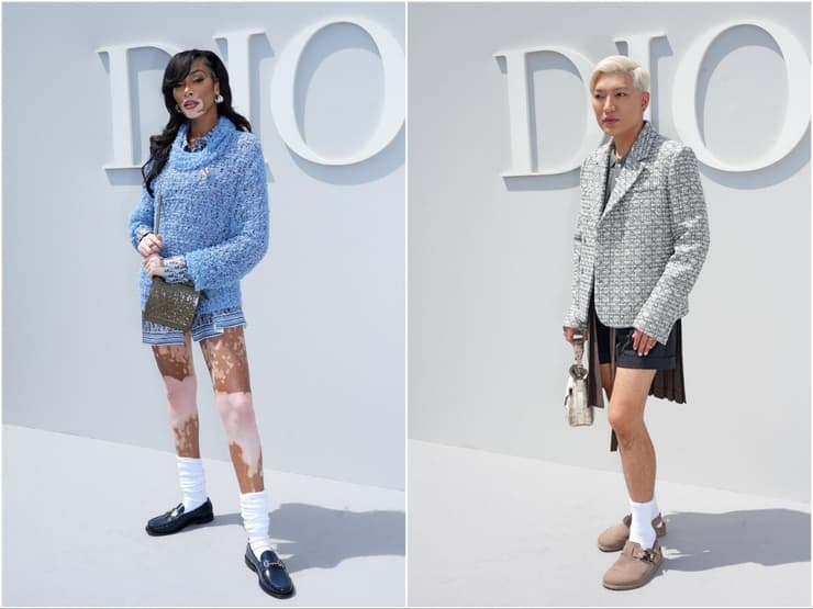 וויני הארלו ובריאן בוי בתצוגת אופנה של דיור גברים, 2023