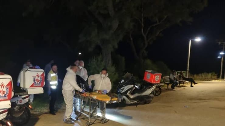 זירת מציאת גופת האישה בבית העלמין המוסלמי בתל אביב