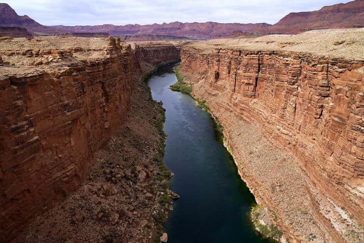 נהר הקולורדו שנפגע קשות בגלל שינויי האקלים האנתרופוגניים