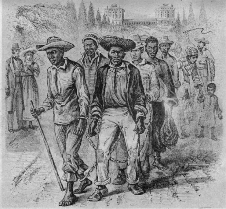 איור של תקופת העבדות בארצות הברית
