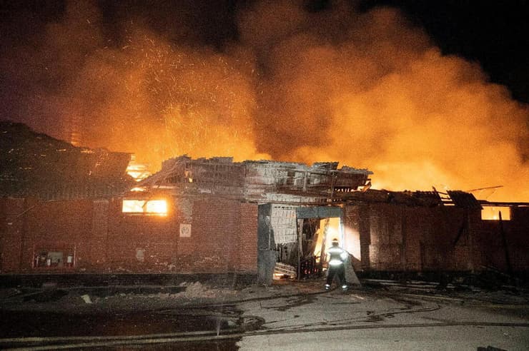 נזקי תקיפות במחוז חמלניצקי מערב אוקראינה