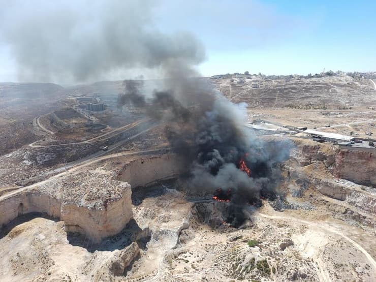 השריפה באתר הפיראטי, שמפעילים פלסטינים
