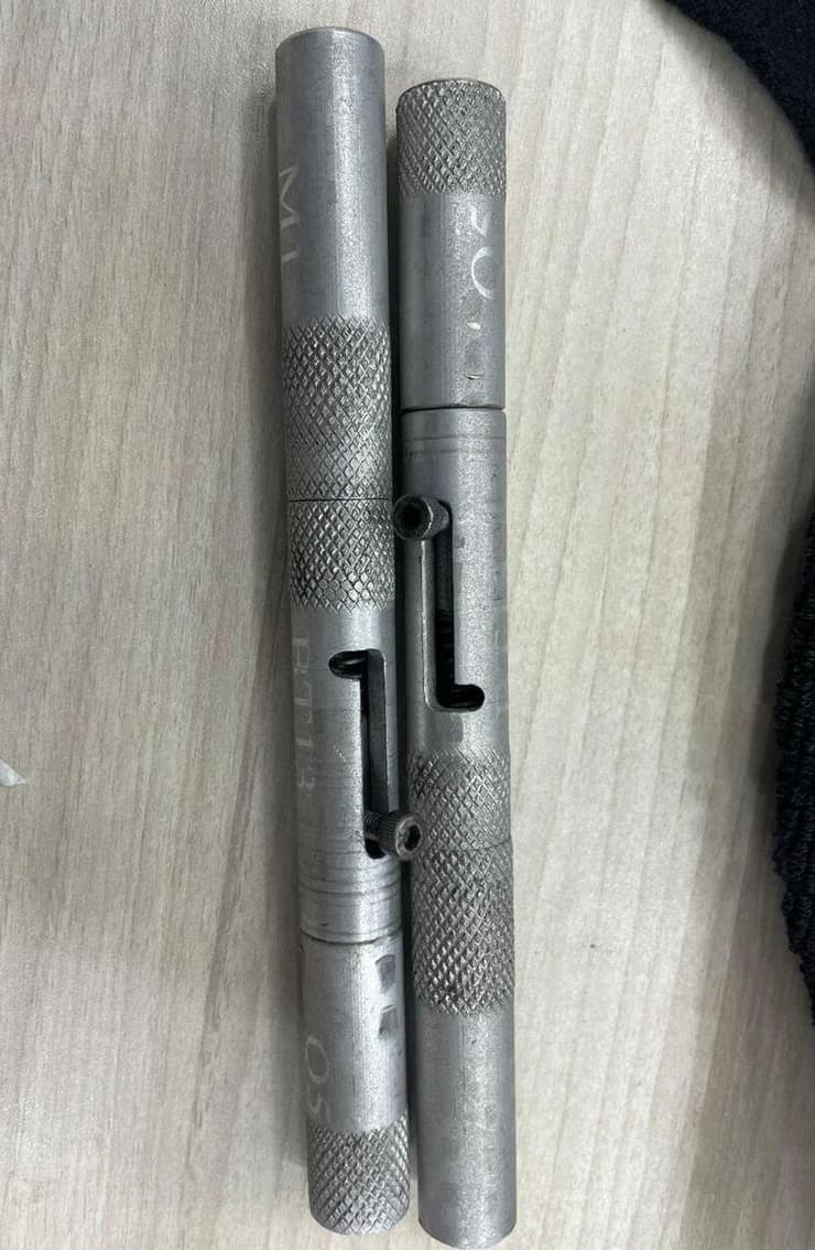  אקדחי עט שהשוטרים תפסו מוסלקים בניאגרה