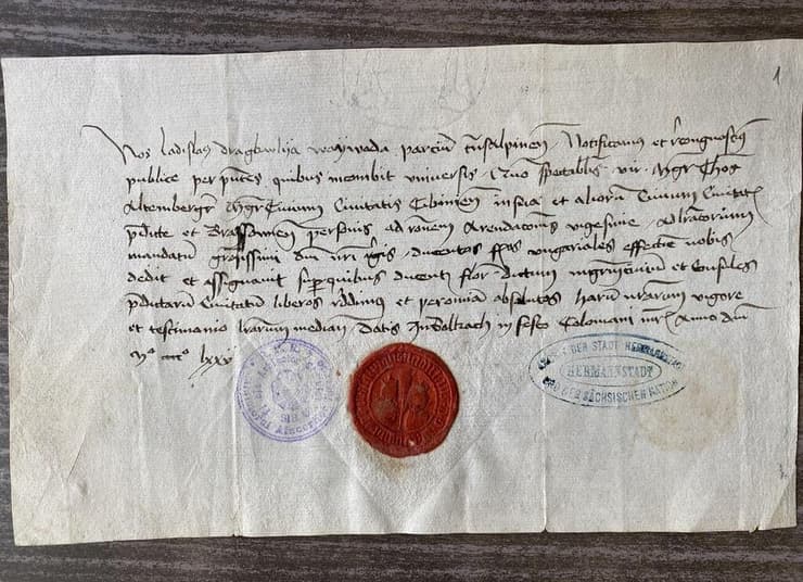 מכתב זה שכתב ולאד המשפד בשנת 1475 מכיל חלבונים המעידים על כך שהוא סבל מבעיות נשימה ודמע דמעות מהולות בדם