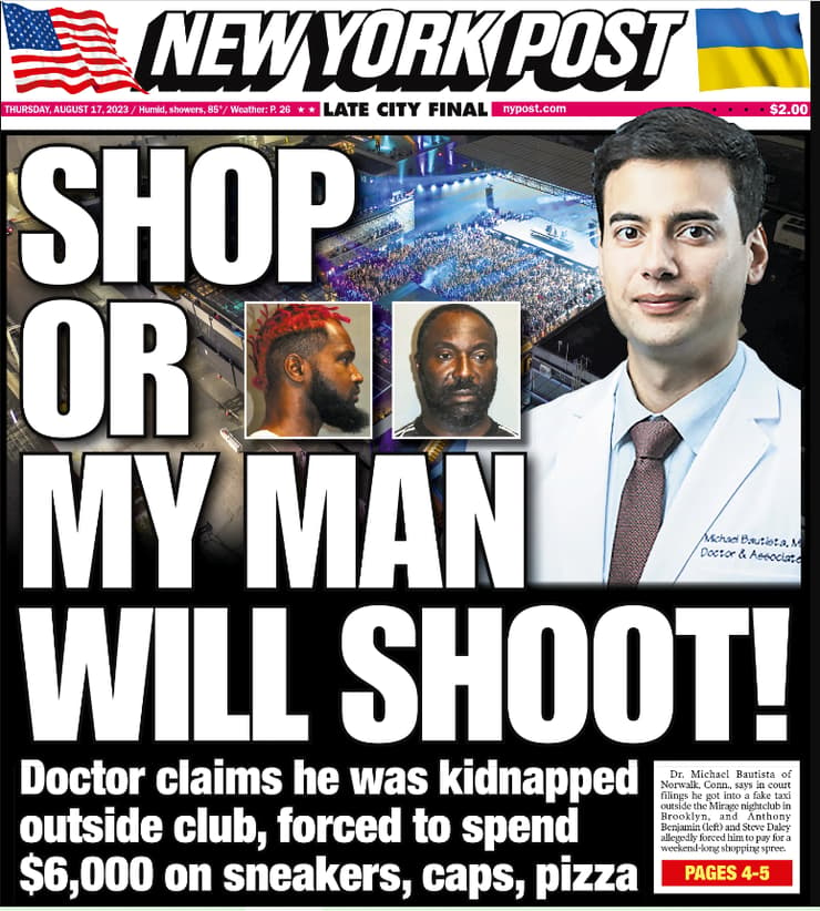 מייקל באטיסטה, הרופא שנחטף אחרי בילוי בברוקלין מיראז'