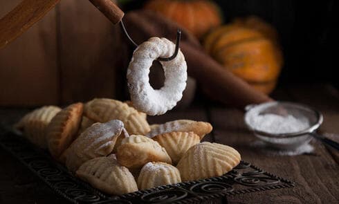 עוגיות מעמול במילוי בוטנים, קינמון וסילאן