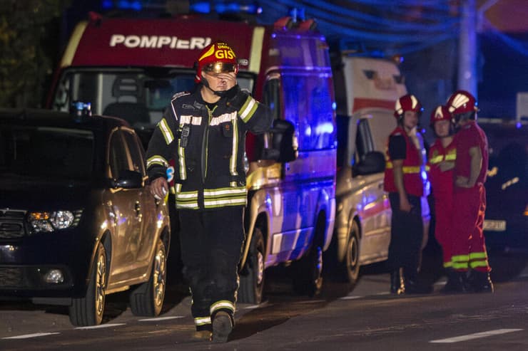 רומניה פיצוץ ב תחנת דלק ליד בוקרשט עשרות נפגעים