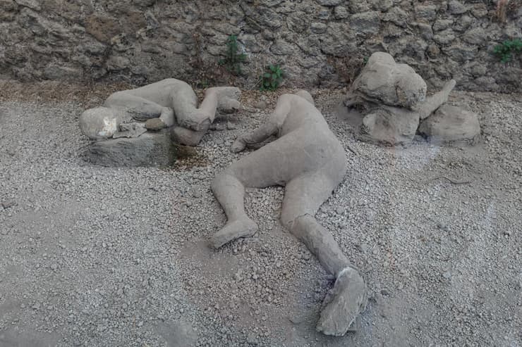 שרידי הנספים באירוע ההתפרצות הוולקנית שאירעה בפומפיי בשנת 79 לספירה