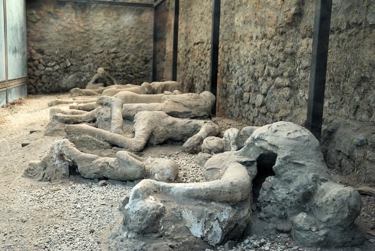 שרידי הנספים באירוע ההתפרצות הוולקנית שאירעה בפומפיי בשנת 79 לספירה