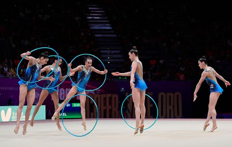 פותחות את דרכן בפריז. נבחרת ישראל (צילום: OSE JORDAN / AFP) נבחרת ישראל