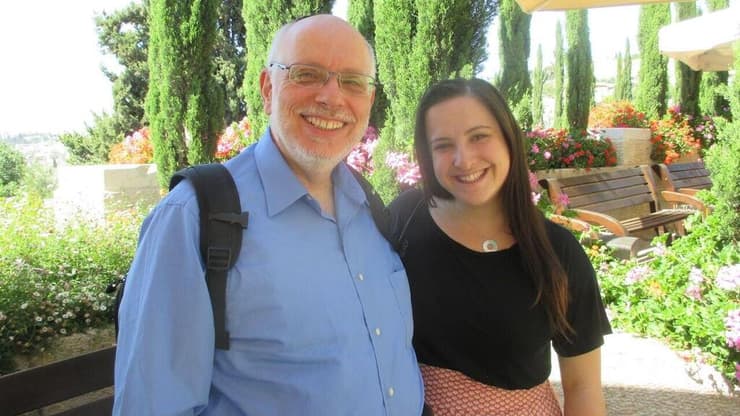 2015 - בביקורה הראשון בישראל עם אביה מארק