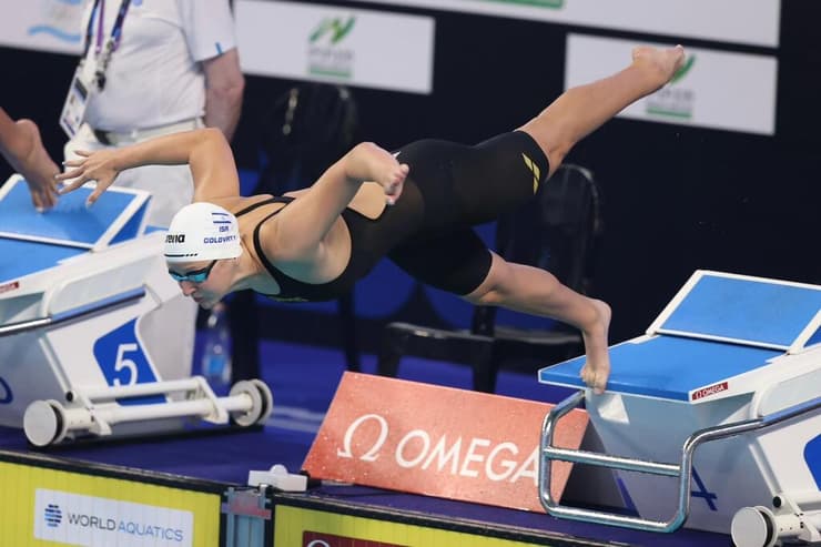 קרובה לפודיום. גולובטי (צילום: גלעד קוולרצ'יק, איגוד השחייה) אליפות העולם לנוער בשחייה