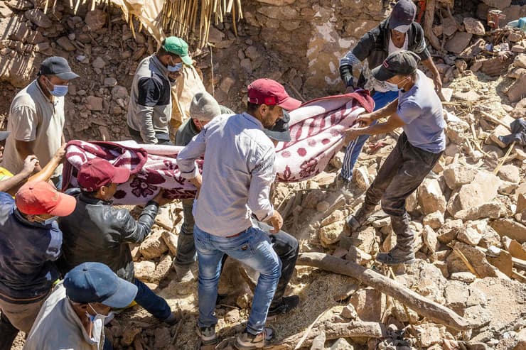 רעידת אדמה מרוקו בכפר תפגאת באזור מרקש