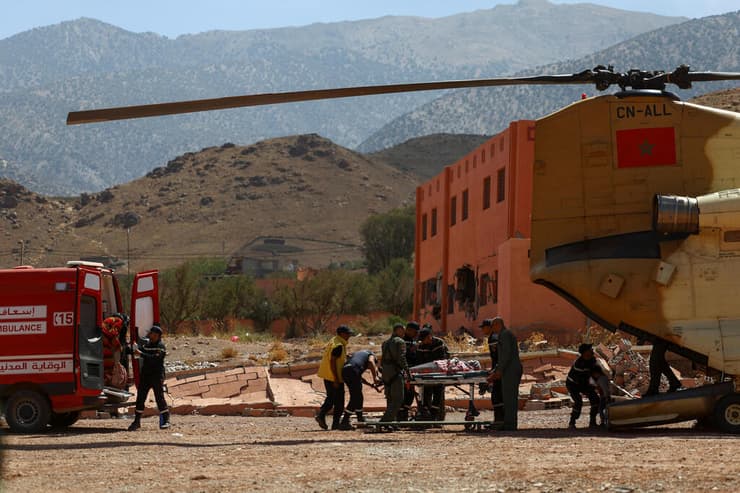 מרוקו חילוץ נפגעים במסוק לבית חולים