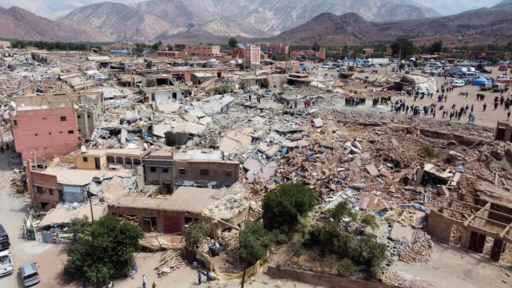 מרוקו הרס ב כפר בעקבות רעידת אדמה