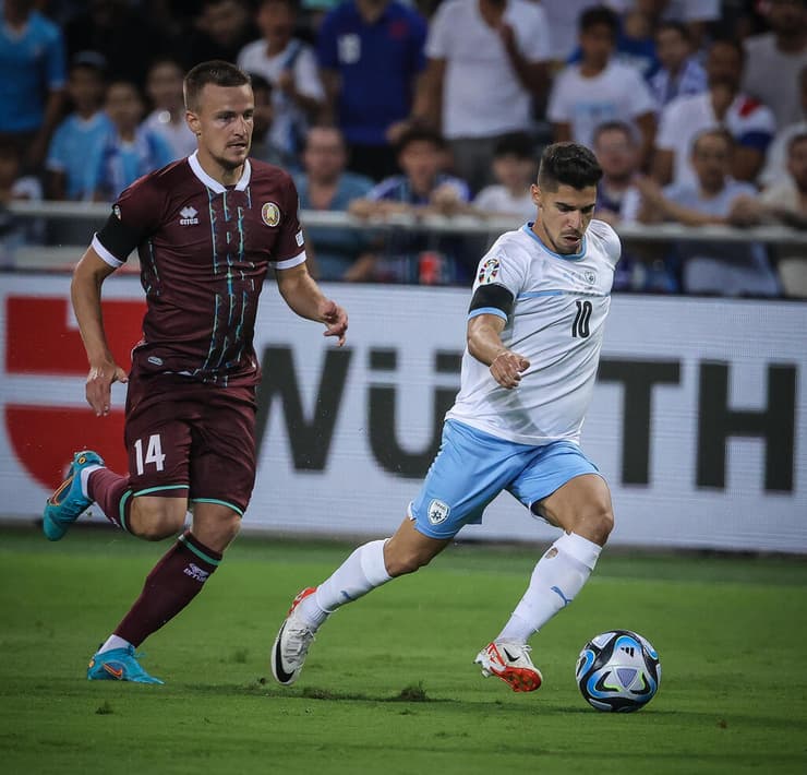 התקפה עם עתיד, בלי עבר. סולומון (צילום: עוז מועלם) שחקן נבחרת ישראל מנור סולומון