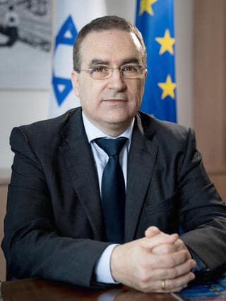 דימיטר טזאנצ'ב, שגריר משלחת האיחוד האירופי למדינת ישראל. 