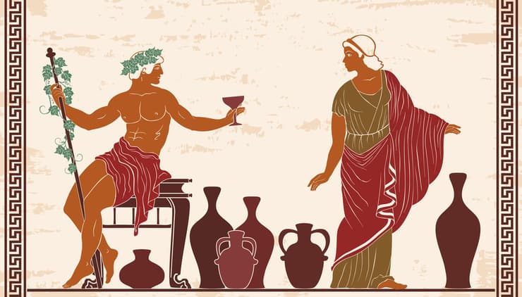 בעבר גם תעשיית היין של ארץ ישראל הצחיחה זכתה לתהילה בינלאומית. הנוכל לחדש ימינו כקדם? דמויות מיוון העתיקה שותות יין