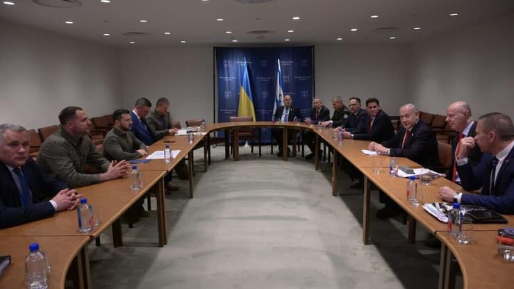 פגישת ראש הממשלה נתניהו ונשיא אוקראינה זלנסקי באו"ם