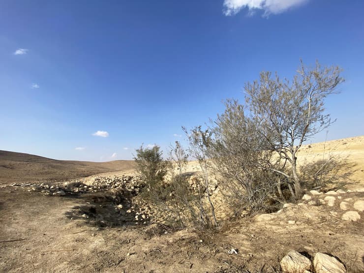 אחד מבורות המים בבורות לוץ, כרגע יבש